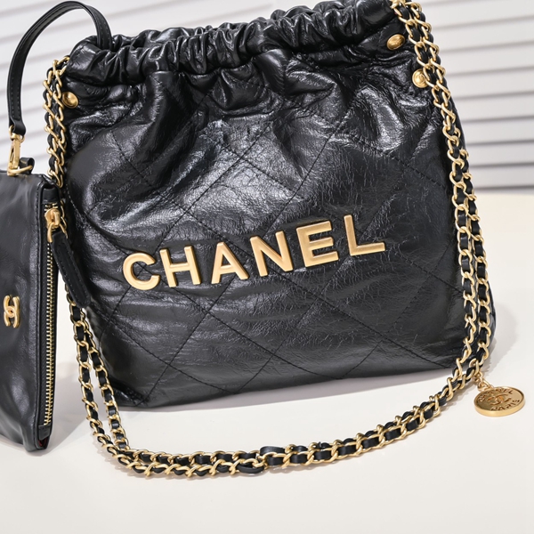 シャネルバッグ素材ディテール